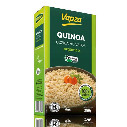 Quinoa Cozida A Vapor Orgânica Vapza Caixa 250g