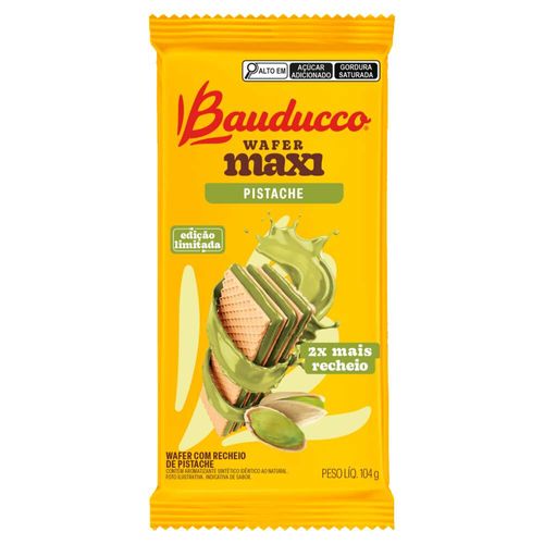 Wafer Maxi Pistache Bauducco 104g