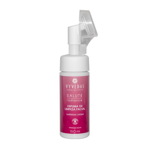 Espuma de Limpeza Facial Calêndula e Rosas Vyvedas 150ml