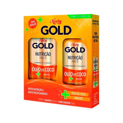 Kit Shampoo e Condicionador Niely Gold Nutrição Mágica
