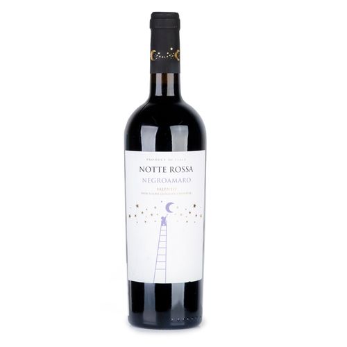 Vinho Tinto Italiano Notte Rossa Negroamaro Garrafa 750ml