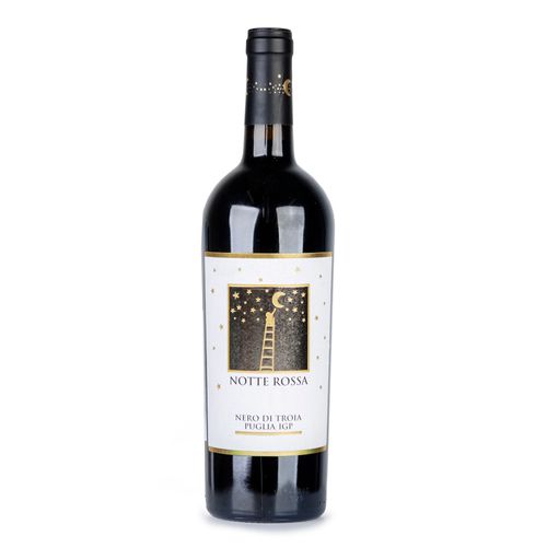 Vinho Tinto Italiano Notte Rossa Nero Di Troia Garrafa 750ml
