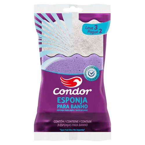 Esponja de Banho Condor Leve 3 Pague 2