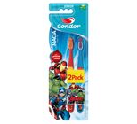 Escova Dental Infantil Macia Avengers Júnior Condor com 2 Unidades