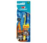 Escova Dental Infantil Macia Hot Wheels Júnior Condor com 2 Unidades