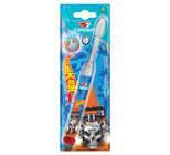 Escova Dental Infantil Macia com Led Hot Wheels Condor