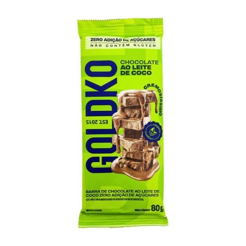 Chocolate Goldko ao Leite Vegano 80g
