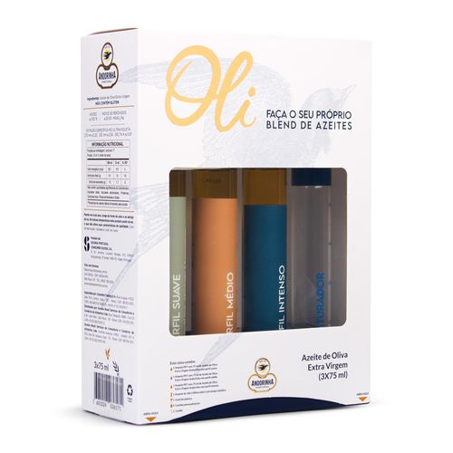 Kit Azeite de Oliva Extra Virgem Português Andorinha 3x75ml
