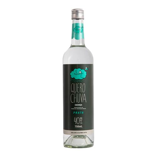 Cachaça Quero Chuva Prata 40% Garrafa 750ml