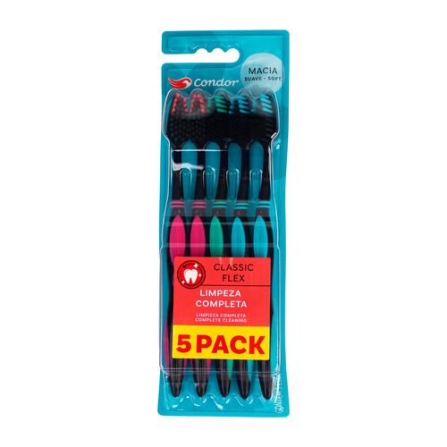 Escova Dental Classic Flex Condor com 5 Unidades
