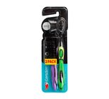 Escova Dental Macia Saúde Total Black Condor com 2 Unidades