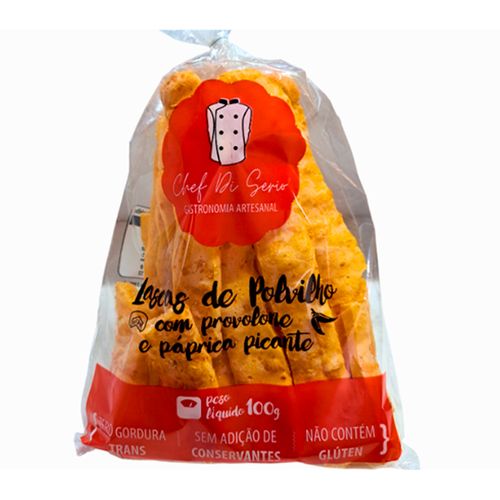 Biscoito Polviho Páprica Picante Chef Di Sério 100g