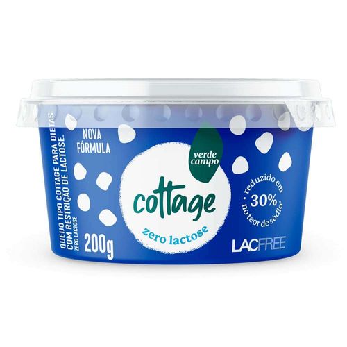 Queijo Cottage Verde Campo Lacfree 200g