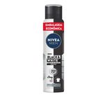 NIVEA MEN Desodorante Antitranspirante Aerossol Invisible Black & White 200ml