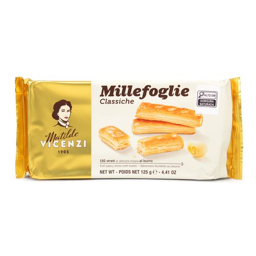 Biscoito Italiano Millefloglie Classique Vicenzi 125g