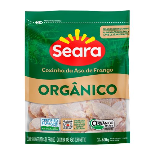 Coxinha da Asa Seara Orgânica IQF 600g