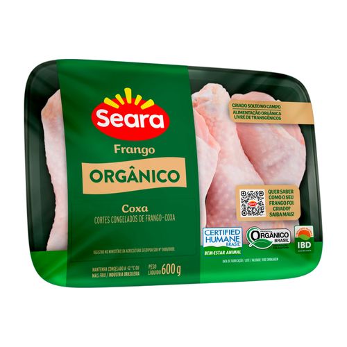 Coxa de Frango Seara Orgânica Bandeja 600g