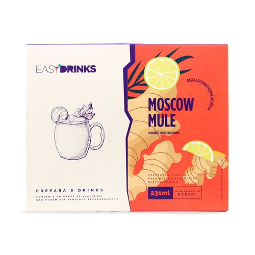 Preparado Líquido para Bebida Alcoólica Easy Drinks Moscow Mule Limão e Gengibre 231ml