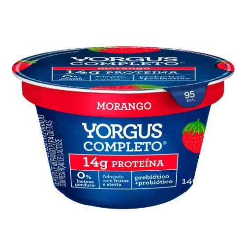 Iogurte Yorgus Completo Morango 14g Proteína Pote 140g