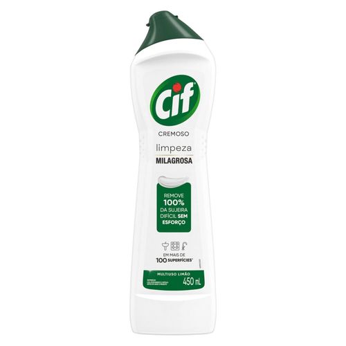 CIF Cremoso Limpeza Milagrosa Limão 450 ml
