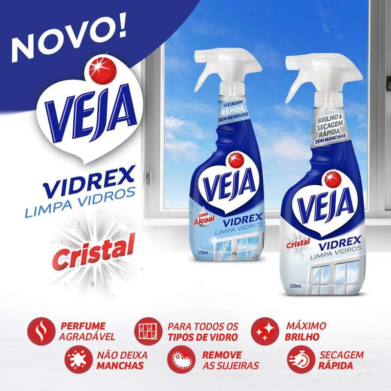 Limpa-Vidros-Veja-Vidrex-Cristal-Gatilho-500ml