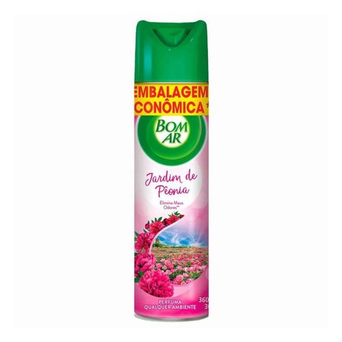 Purificador De Ar Bom Ar Air Wick Jardim de Peônia Aerossol 360ml