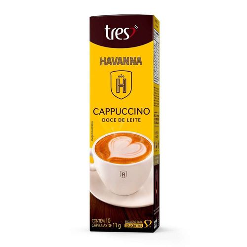 Cápsulas de Cappuccino Doce de Leite Havanna 3 Corações com 10 Unidades