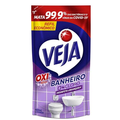 Limpador de Banheiro Refil Veja Lavanda 400ml