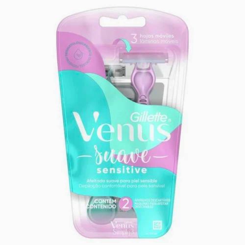Aparelho Depilatório Gillette Venus Suave Sensitive 2 Unidades