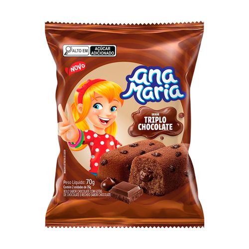 Bolo Ana Maria Tiplo Chocolate 70g