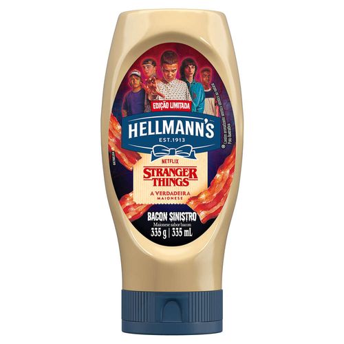 Maionese Hellmanns Bacon Squeeze 335g