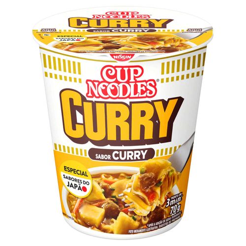 Massa Instantânea Curry Cup Noodles 70g
