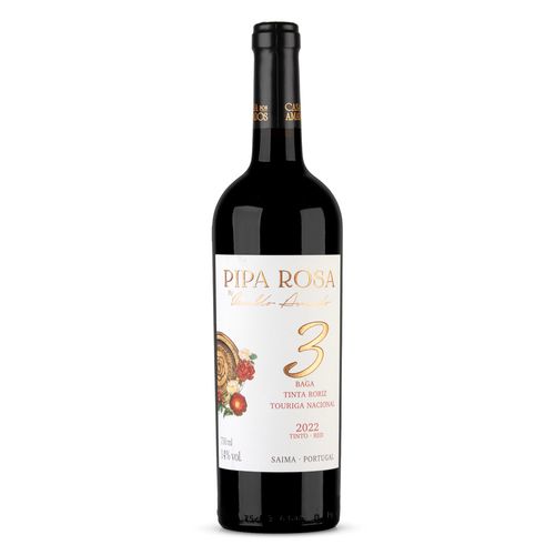 Vinho Tinto Português Pipa Rosa 3 Beiras 750ml