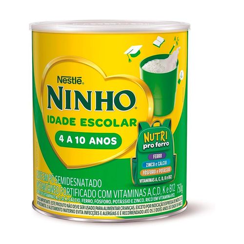 Leite em Pó Ninho Escolar Lata 750g