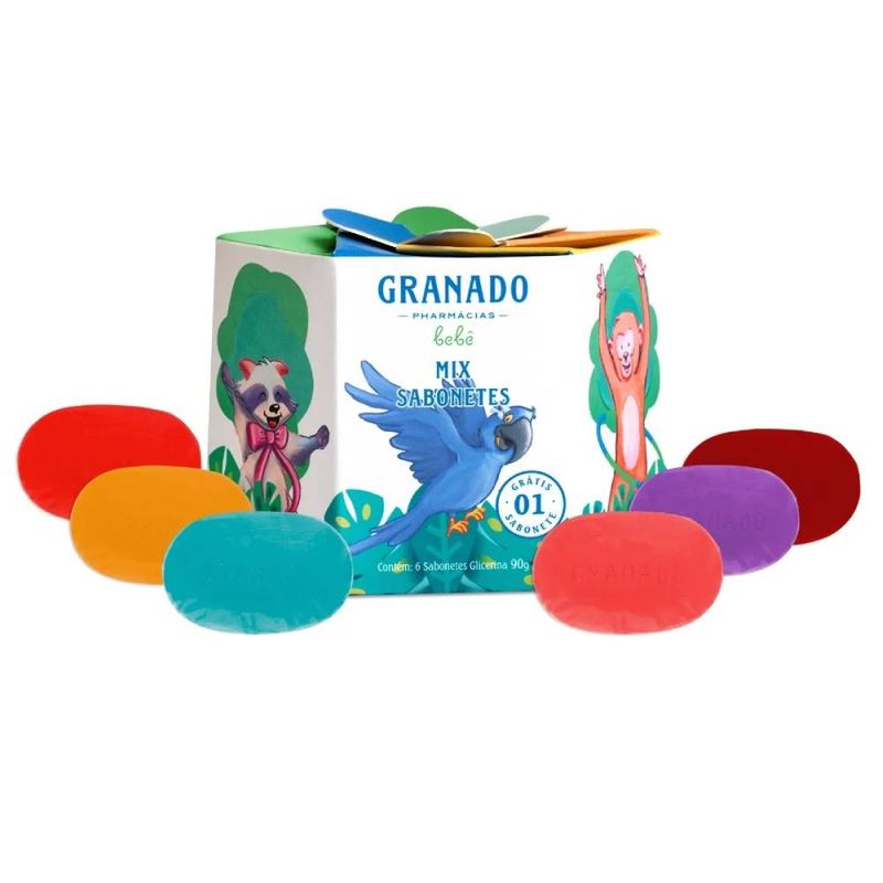 Kit-Sabonete-Granado-Bebe-Mix-com-6-Unidades