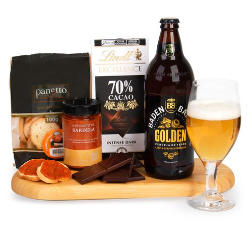 Cesta Cerveja e Antepasto