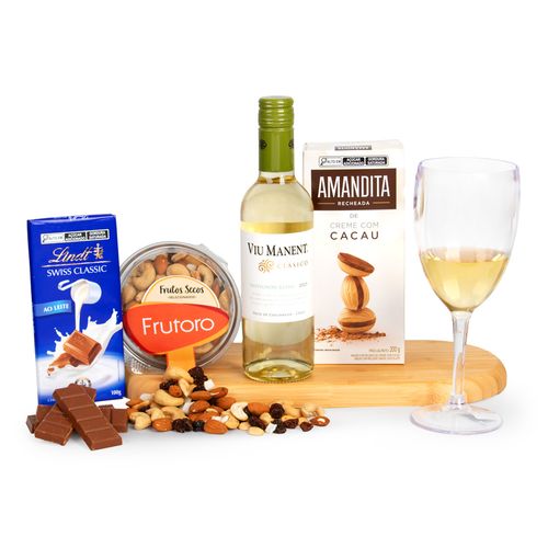 Cesta Vinho e Chocolate