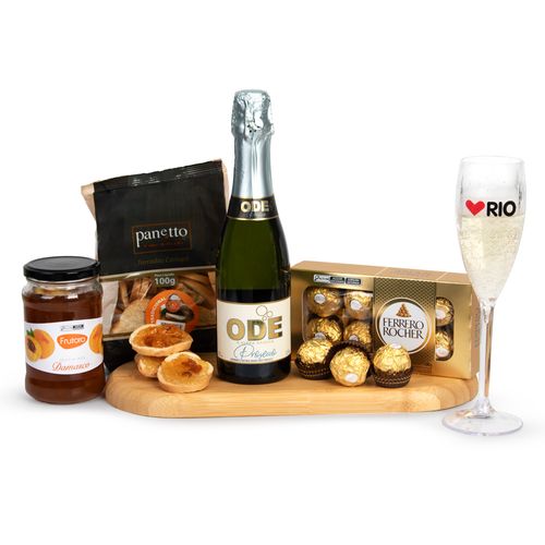 Cesta Espumante Prosecco e Bombom