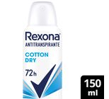 Desodorante Rexona Feminino Cotton Dry 150ml