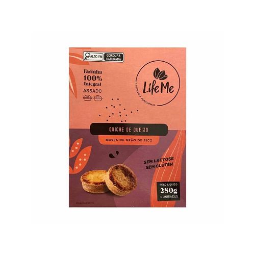 Quiche de Queijo Sem Glúten e Sem Lactose Life Me 300g