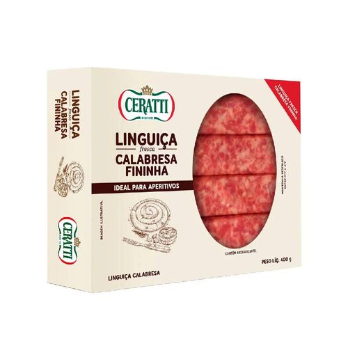 Linguiça Calabresa Fininha Ceratti Congelada 400g
