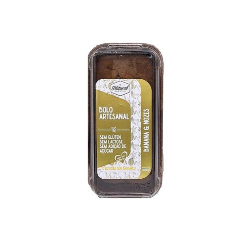 Bolo Banana com Nozes Sem Glúten e Sem Açúcar Natural Fit 300g