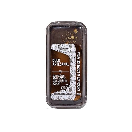 Bolo Cacau com Creme de Avelã Sem Glúten e Sem Açúcar Natural Fit 300g