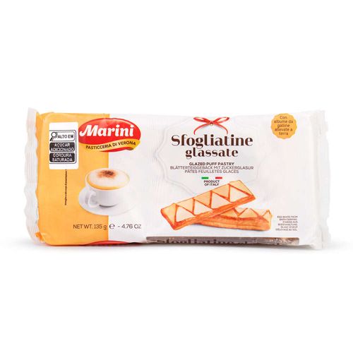 Biscoito Italiano Glazed Puff Pastry Marini 135g