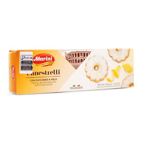 Biscoito Italiano Amanteigado Canestrelli com Açúcar Marini 120g