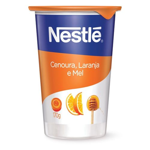 Iogurte Natural Nestlé Cenoura, Mel e Laranja 170g
