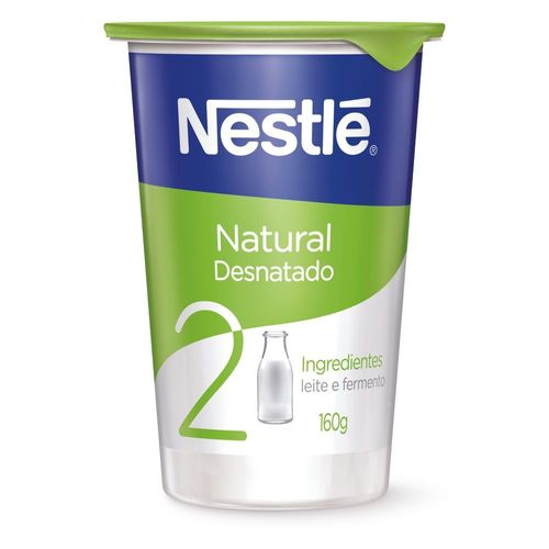 Iogurte Nestlé Natural Desnatado Copo 160g