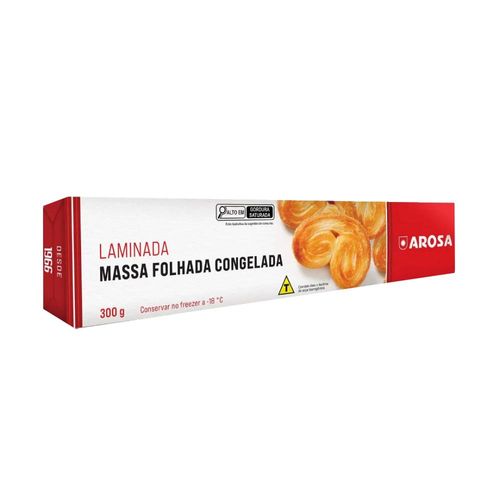 Massa Folhada Congelada Laminada Arosa  300 g