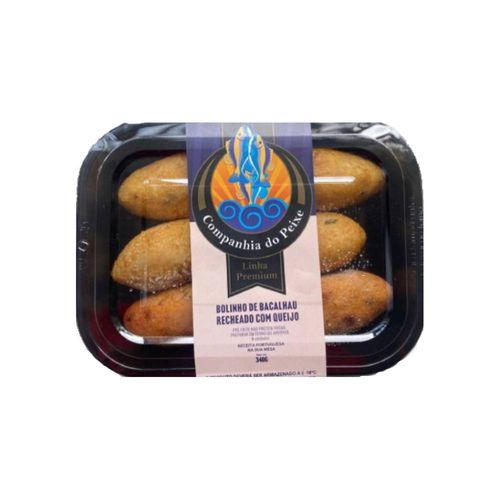 Bolinho de Bacalhau Recheado com Queijo Canastra Cia do Peixe 340g