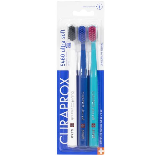 Escova Dental Curaprox 5460 Ultra Soft Com 3 Unidades